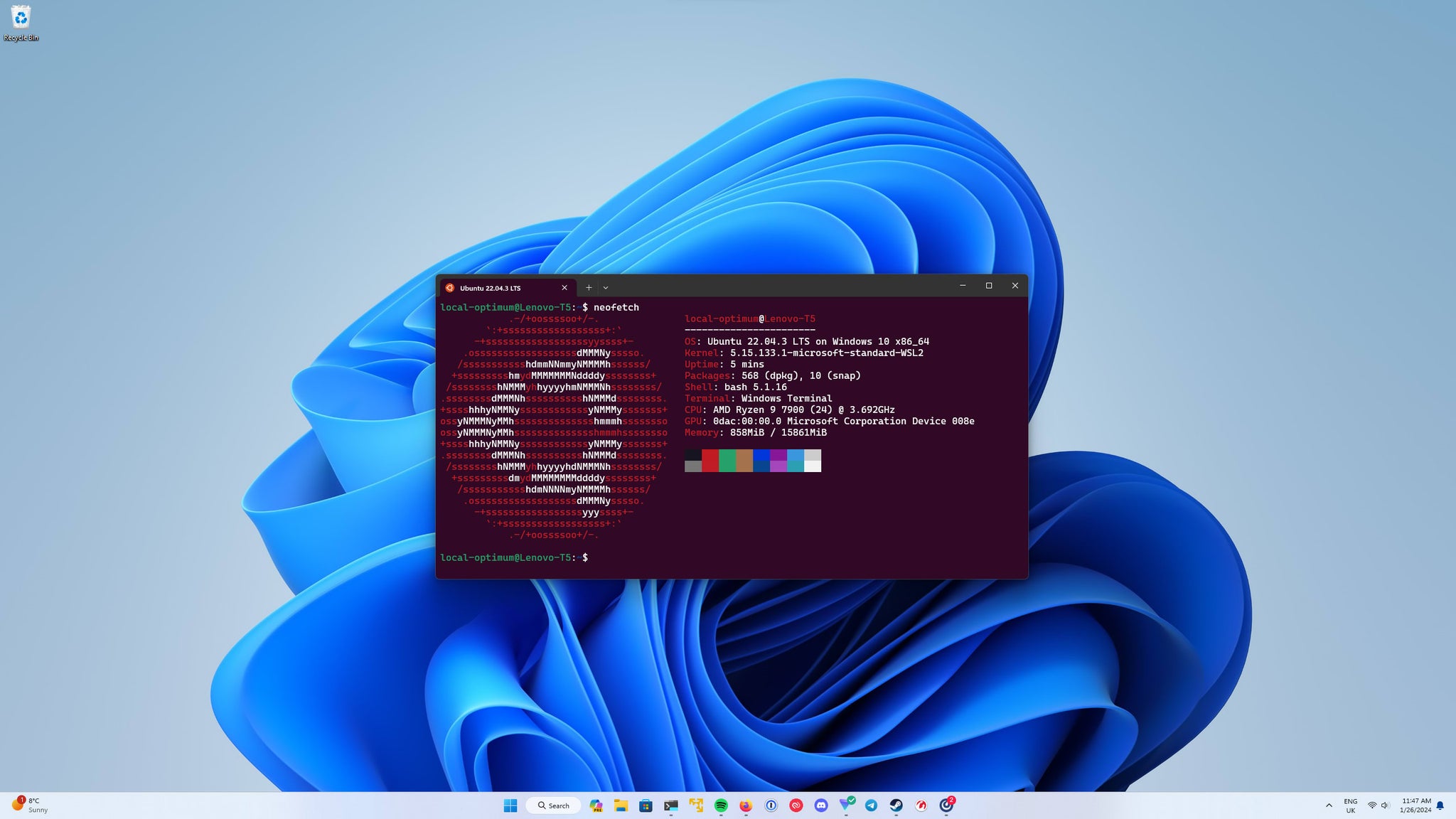 Download WSL2 Ubuntu For Windows 11