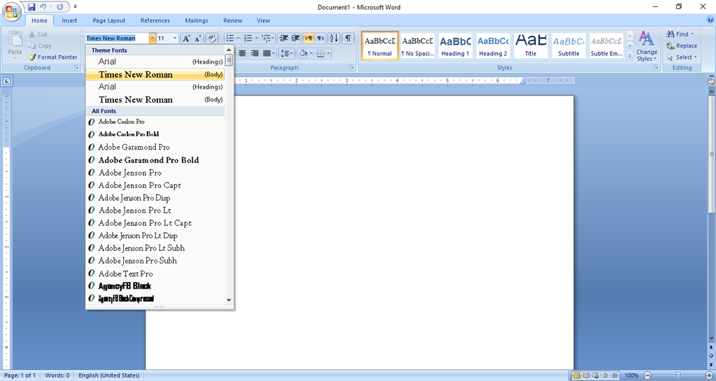 How To Add Fonts In Microsoft Word 2007