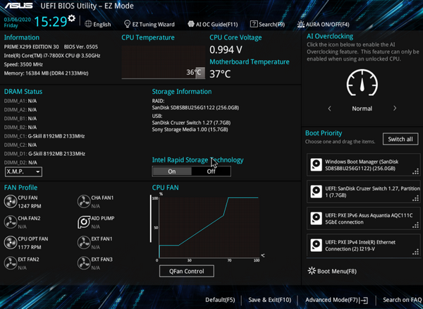 Asus Ez Flash 3 No CPU