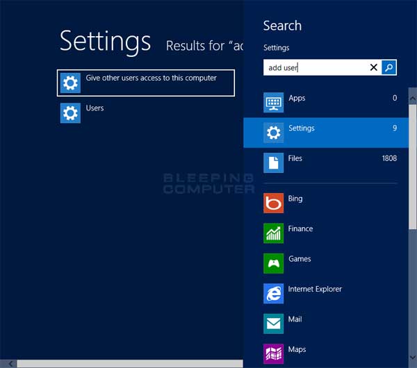 How To Add A New User To Windows 8