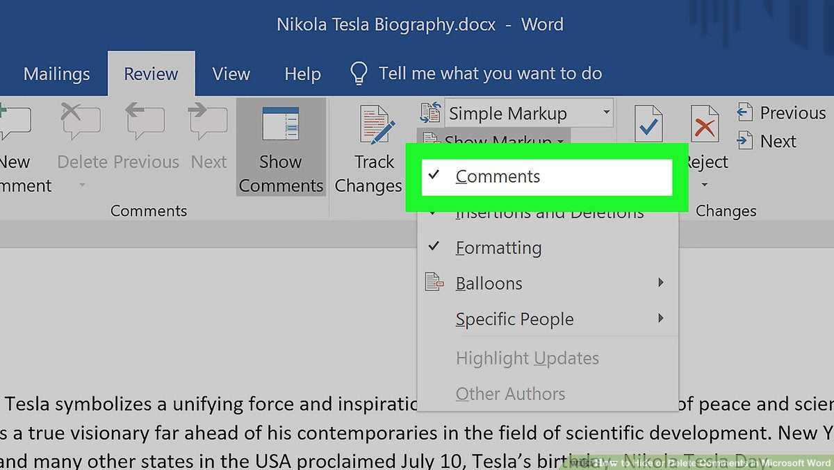 How To Delete Comments On Microsoft Word