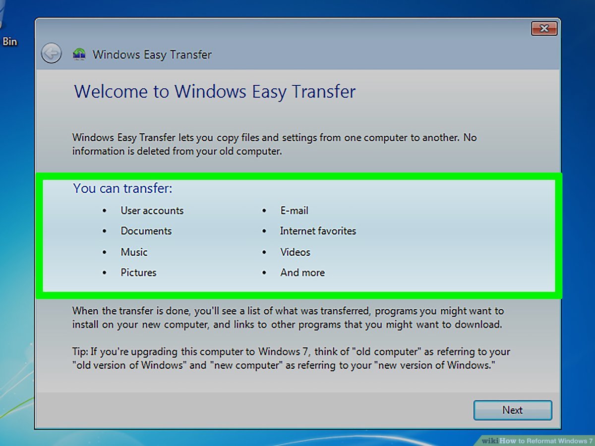 Computer Formatting Steps