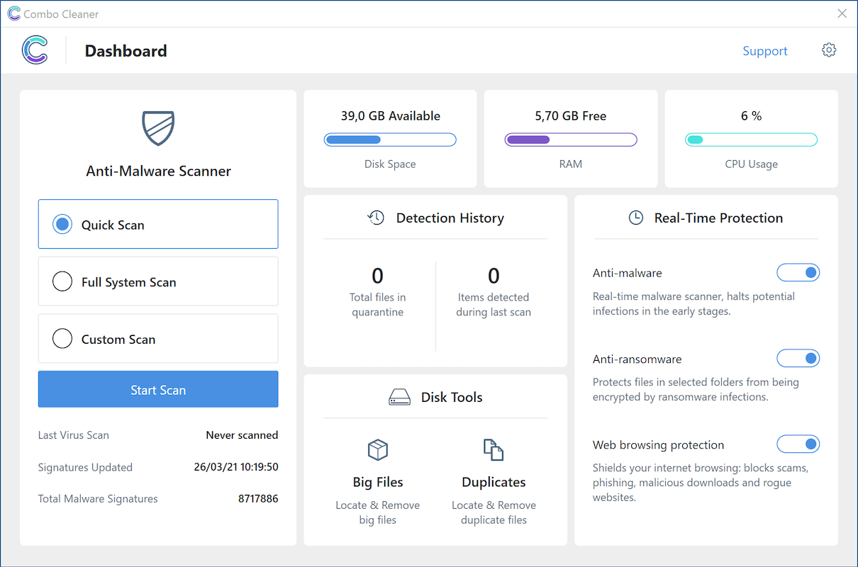 Combo Cleaner Antivirus Engine Failed