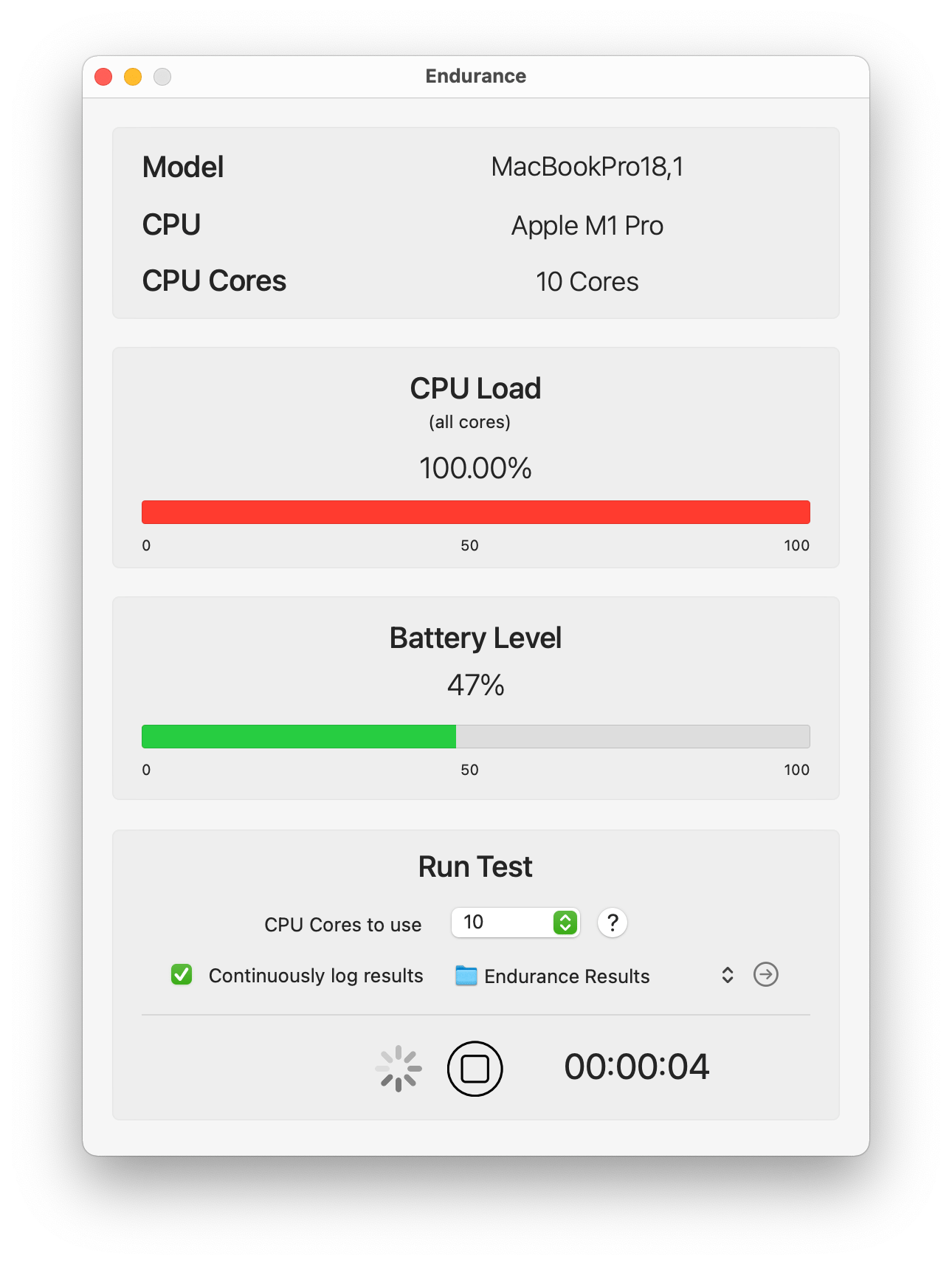 Endurance CPU Stress Test Download