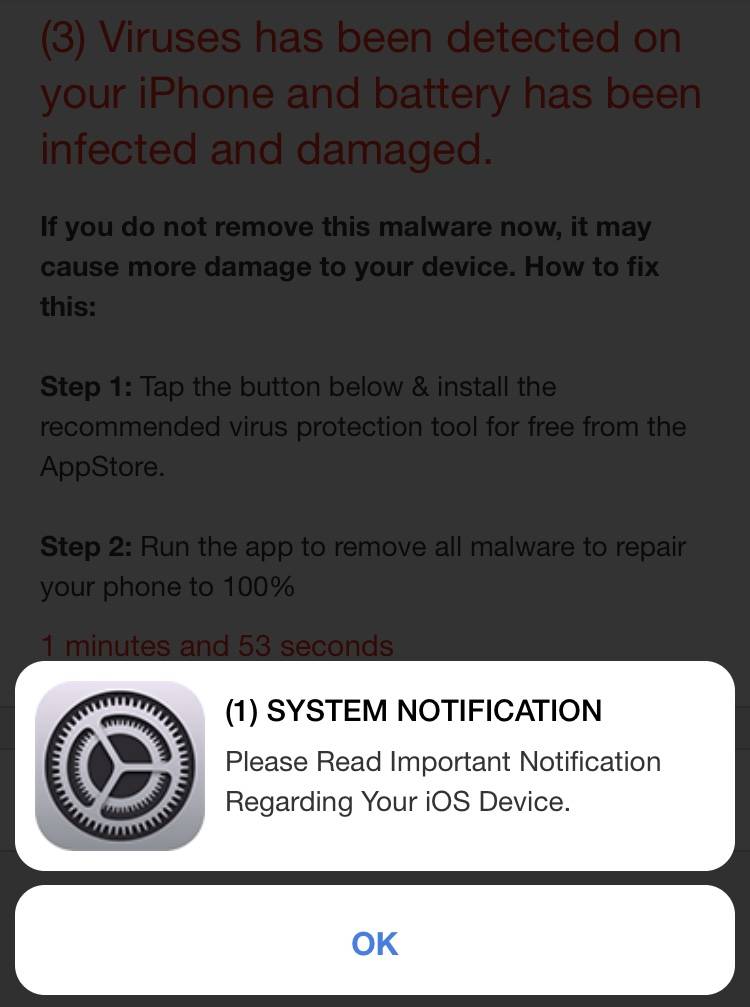 Antivirus Is Using Battery Notification