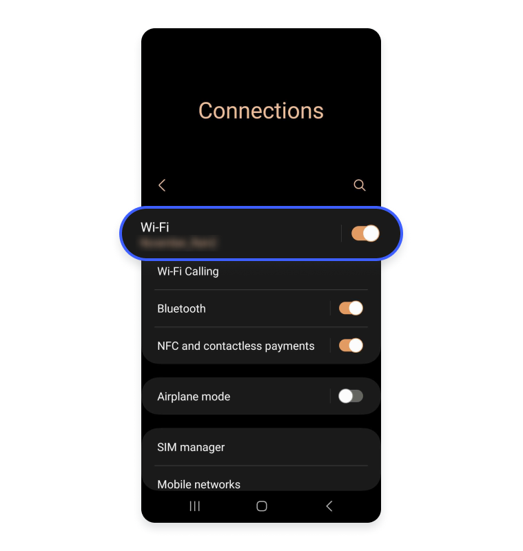 View Network Security Key Android