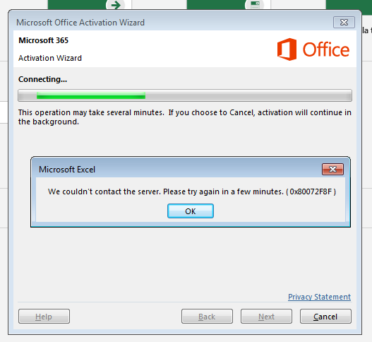 Microsoft Office Activation Wizard We Couldn’t Contact The Server