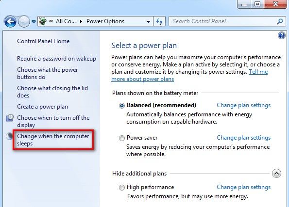 How To Turn Off Sleep Mode Windows 8.1