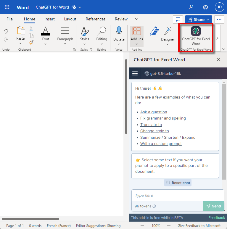 How To Integrate ChatGPT Into Microsoft Word