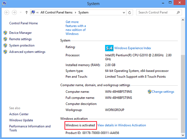 How To Check If Windows 8 Is Genuine