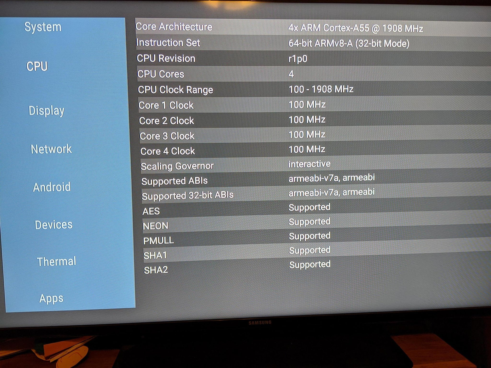 Chromecast With Google TV CPU