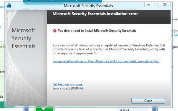 How To Install Microsoft Security Essentials On Windows 8