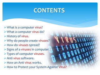 Ppt On Computer Virus And Antivirus