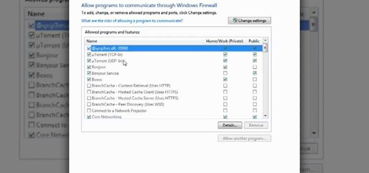 How To Allow Utorrent Through Firewall