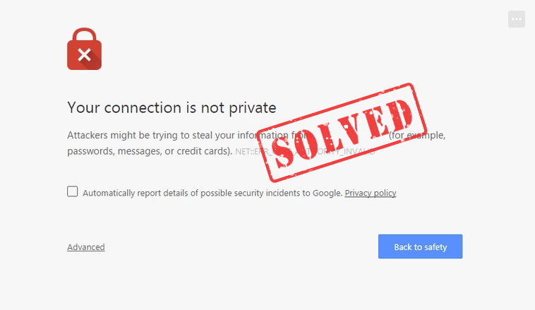 Windows 7 Your Connection Is Not Secure