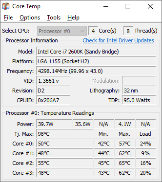 CPU Temperature App Windows 10