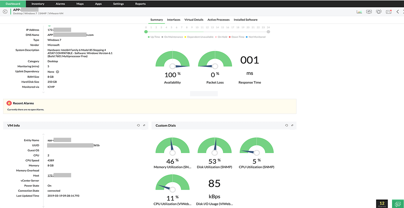 CPU Memory And Disk Monitoring