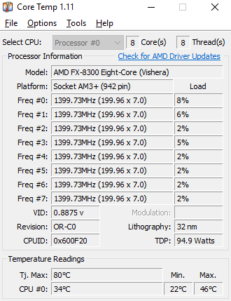 Max CPU Temp Before Shutdown