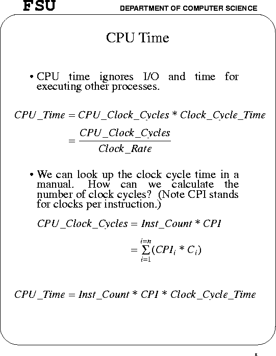 Convert CPU Time To Real Time