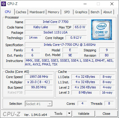 Cpuid CPU Z 64 Bits