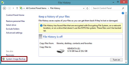 How To Backup Laptop Windows 8