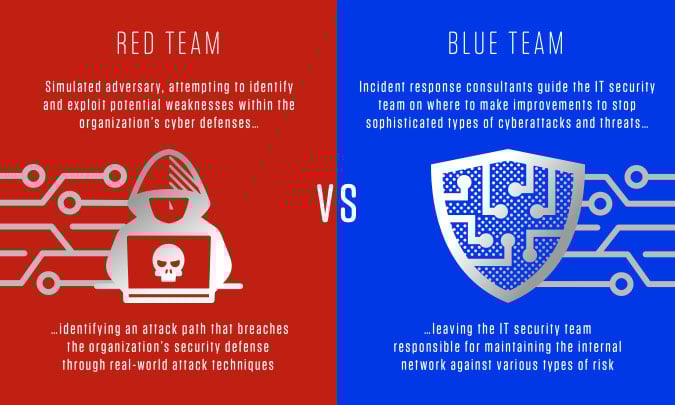 Red Team And Blue Team Cybersecurity