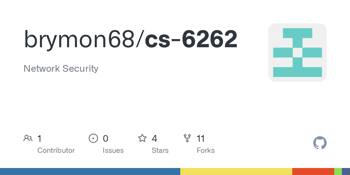 CS 6262 Network Security Github