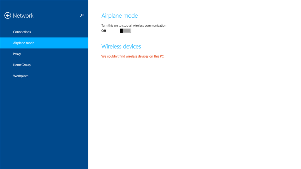 No Wireless Devices Are Available Windows 8