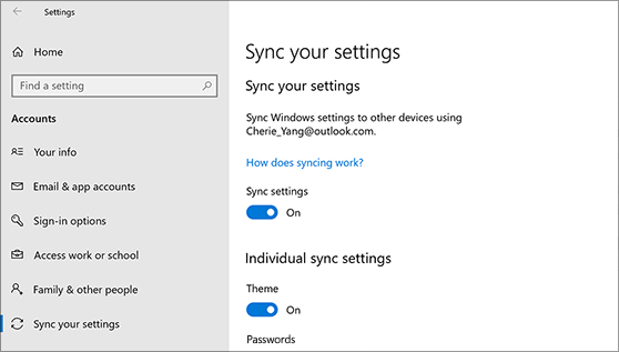 How Do I Sync My Settings In Windows 10