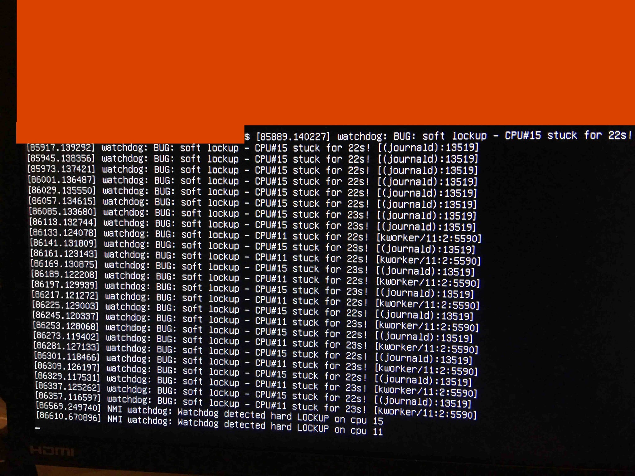 Cpu Stuck For 22s Ubuntu