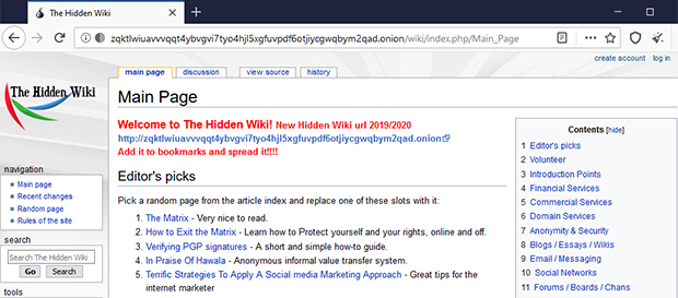 The Hidden Wiki Entrar Con Vpn Y Antivirus