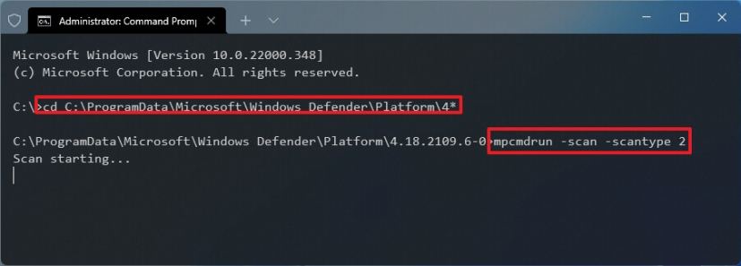 Virus Scan Command Prompt Windows 11