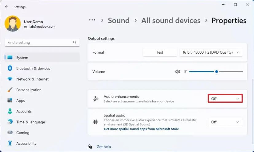 Enable Audio Enhancements Windows 11