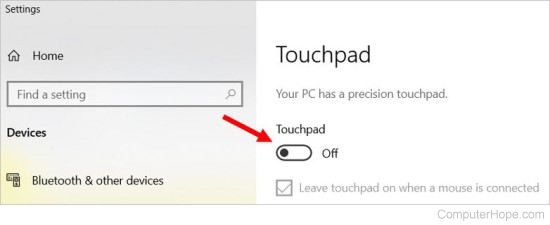 Windows 8 Disable Touchpad When Mouse Plugged In