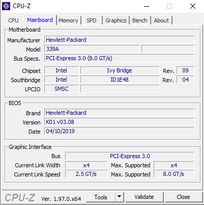 HP 339A Motherboard CPU Compatibility