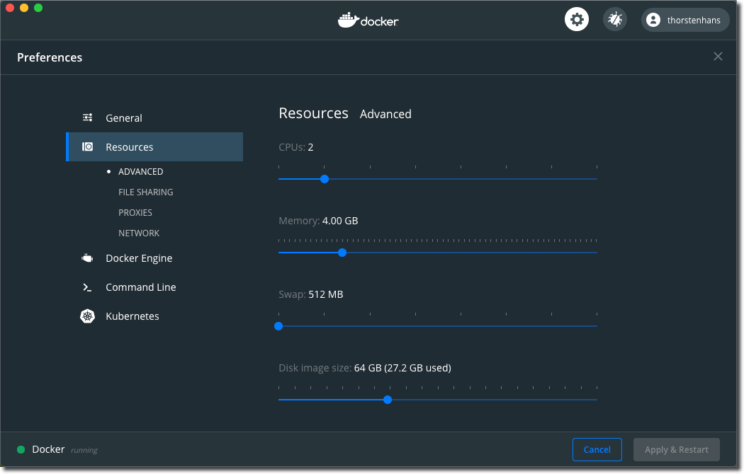 Docker Container Check CPU Limit