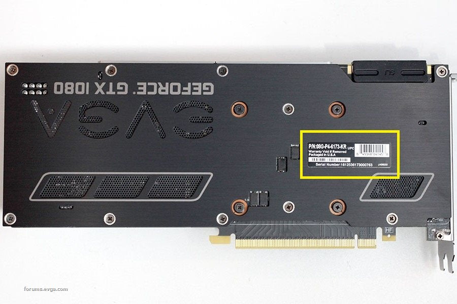 Evga Graphics Card Serial Number