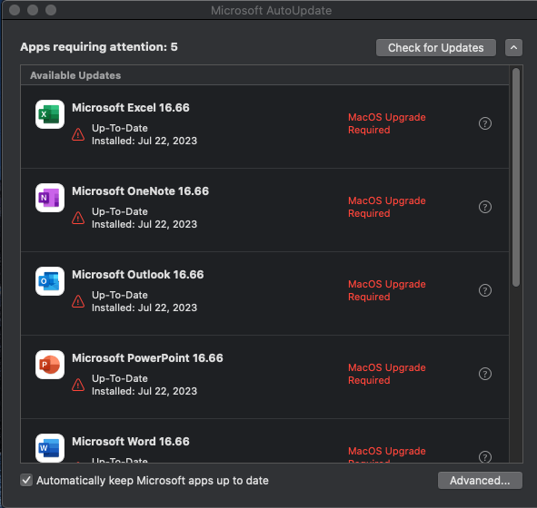 What Version Of Microsoft Office Works With Catalina