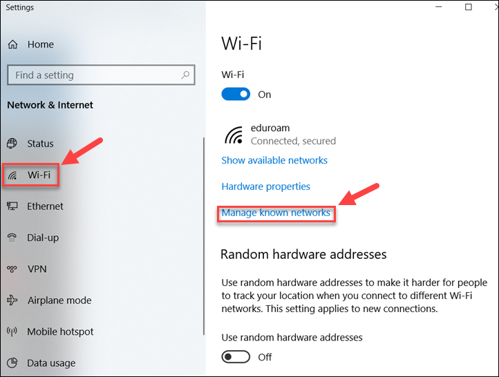 How To Forget Network On Windows 8