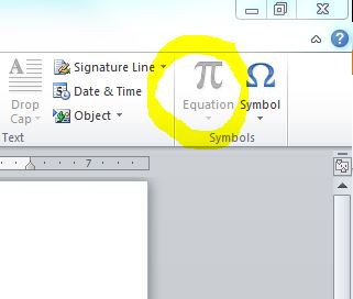 Microsoft Word Can’t Insert Equation