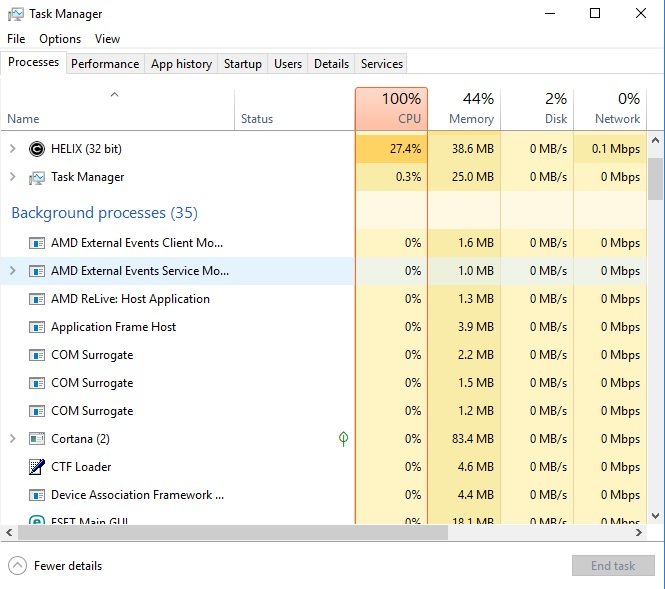 Eset Service High CPU Usage