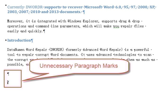 Microsoft Word How Many Paragraphs