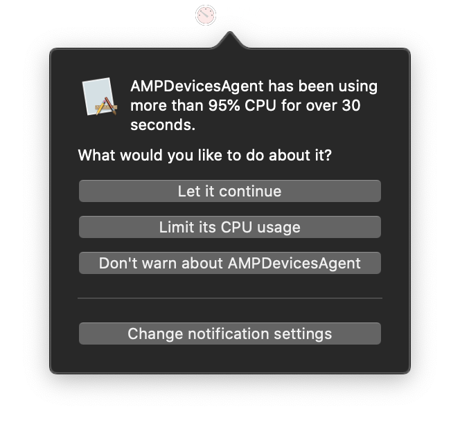 Amp Devices Agent High CPU