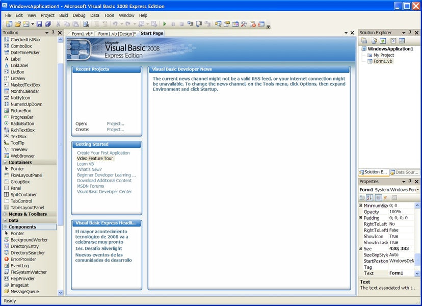 Is Visual Basic 2008 Free