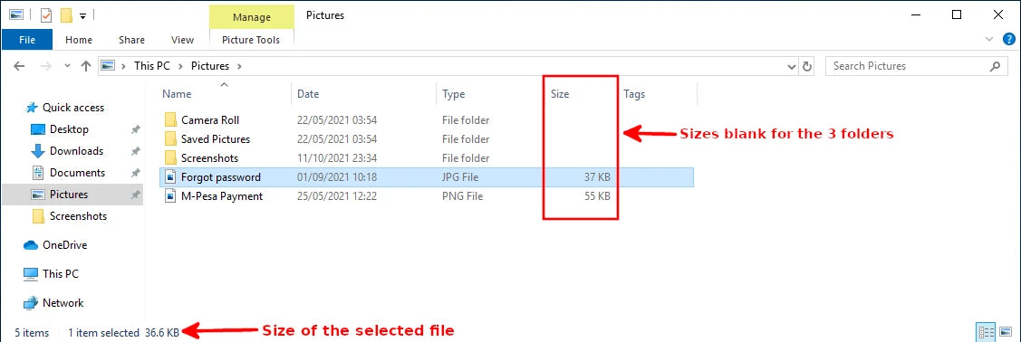 How To See Size Of Folders Windows 10