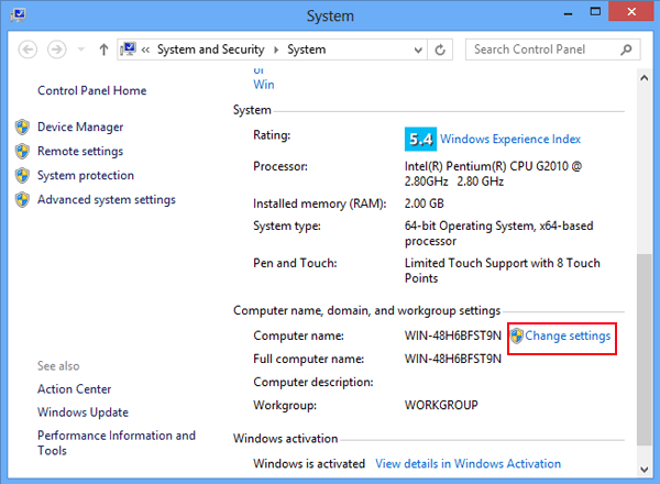 How To Change Name On Windows 8