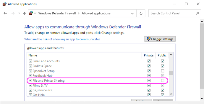 How To Change Firewall Settings To Allow Printer