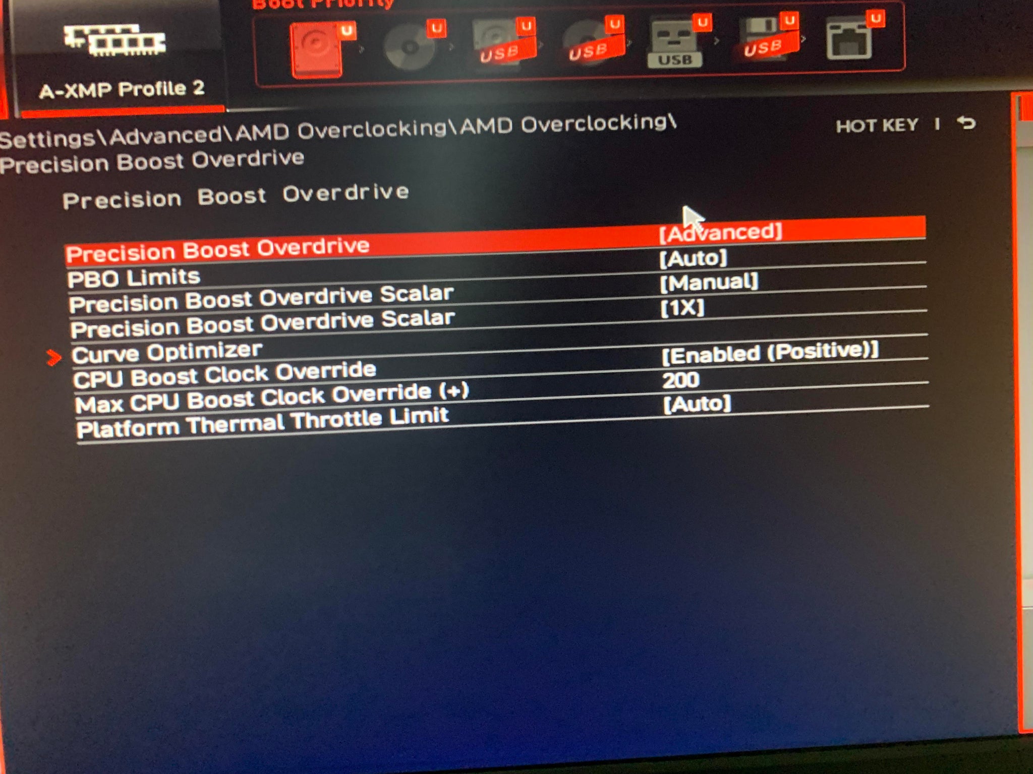 Max CPU Boost Clock Override 5900X