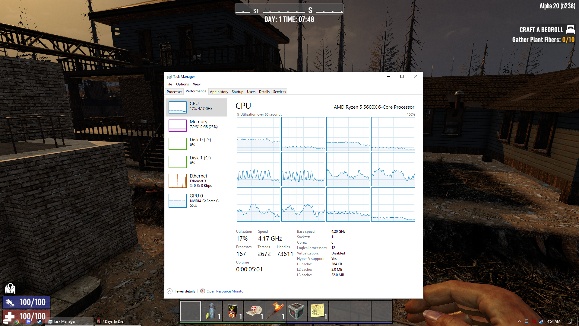 7 Days To Die CPU Usage