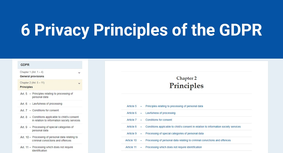 Which Of The Following Is Not Principles Under Data Privacy